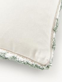 Bavlnený poťah na vankúš s rastlinným motívom Sela, 100 % bavlna, Odtiene zelenej, Š 45 x D 45 cm