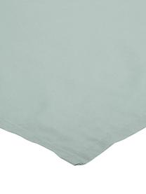 Drap plat en percale de coton Elsie, Vert sauge, larg. 240 x long. 300 cm