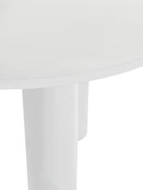 Ronde tafel Colette, Ø 120 cm, Vezelplaat met gemiddelde dichtheid (MDF), gecoat, Wit, Ø 120 x H 72 cm