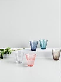 Waterglazen Kastehelmi, 2 stuks, Glas, Turquoise, transparant, Ø 9 x H 10 cm, 300 ml
