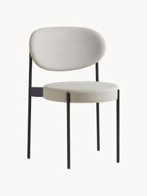 Čalúnená stolička z vlny Series 430, Vlna lomená biela, čierna, Š 52 x H 54 cm