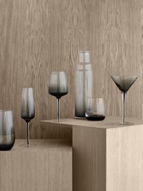 Ručné fúkaný pohár so sivým gradientom Smoke, 6 ks, Sklo, Sivá, Ø 5 x V 6 cm, 40 ml