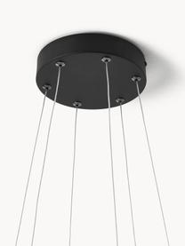 LED hanglamp Odeon, Mat zwart, Ø 100 x H 17 cm