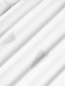 Housse de couette en percale de coton avec sapins Darina, Blanc, vert, gris, larg. 200 x long. 200 cm