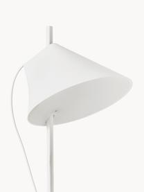 Lámpara de mesa grande LED regulable con temporizador Yuh, Estructura: latón pintado, Cable: plástico, Blanco, Ø 20 x Al 61 cm