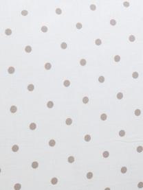 Parure copripiumino in cotone Lilca, Cotone, Fronte: grigio, bianco Retro: bianco, 200 x 200 cm