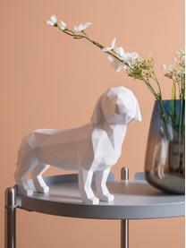 Oggetto decorativo Origami Dog, Materiale sintetico, Bianco, Larg. 30 x Alt. 21 cm