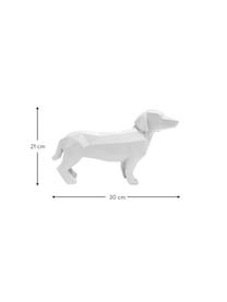 Dekorace Origami Dog, Umělá hmota, Bílá, Š 30 cm, V 21 cm