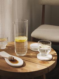 Handgeblazen waterkaraf met Angoli glazen, set van 5, Borosilicaatglas, Transparant, Set met verschillende groottes