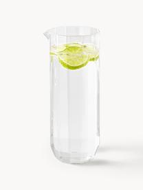 Mundgeblasene Wasserkaraffe mit Gläsern Angoli, 5er-Set, Borosillkatglas, Transparent, Set mit verschiedenen Grössen