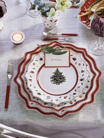 Dessous-de-plat en porcelaine Delight, 2 pièces, Porcelaine Premium, Blanc, vert, rouge, Ø 35 cm