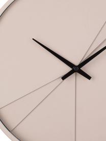 Orologio da parete color beige Layered, Quadrante: pannello di fibra a media, Beige, nero, Ø 30 cm