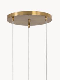 Lampa wisząca ze szkła satynowego Vario, Odcienie złotego, transparentny, Ø 39 cm