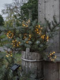 Solar-Lichterkette Firework, 210 cm, 96 LEDs, Lampions: Kunststoff, Transparent, Schwarz, L 210 cm