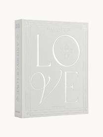 Fotoalbum A Story of Love, Bezug: Baumwollstoff, Graupappe, Hellgrau, B 33 x H 27 cm