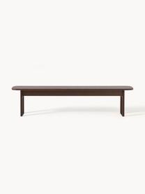 Banc Apollo, tailles variées, Chêne brun foncé laqué, larg. 180 x prof. 37 cm