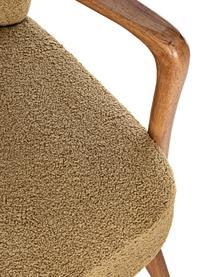 Teddy-Loungesessel Moritz mit Armlehnen, Sitzfläche: Polyester, Teddy Braun, B 67 x T 74 cm