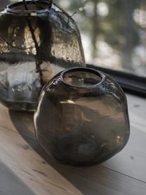 Skleněná váza Pebble, Sklo, Greige, poloprůhledná, Ø 20 cm, V 20 cm