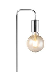 Stolní lampa s mramorovou podstavou Noble, Stříbrná, bílá, černá, Ø 20 cm, V 40 cm