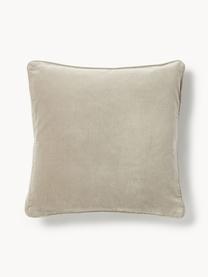 Housse de coussin en velours Dana, 100 % coton

Le matériau est certifié STANDARD 100 OEKO-TEX®, 21.HCN.84376, Hohenstein, Beige clair, larg. 40 x long. 40 cm