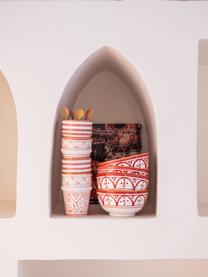 Ručne vyrobená miska v marockom štýle Beldi, Ø 15 cm, Keramika, Oranžová, krémová, zlatá, Ø 15 x V 9 cm