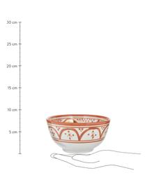 Ručne vyrobená miska v marockom štýle Beldi, Ø 15 cm, Keramika, Oranžová, krémová, zlatá, Ø 15 x V 9 cm