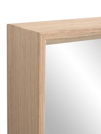 Miroir mural avec cadre en bois Nerina, Beige, larg. 52 x haut. 152 cm