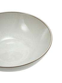Ciotola da zuppa bowl in gres beige fatta a mano Thalia 2 pz, Gres, Beige, Ø 18 x Alt. 6 cm