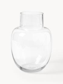 Handgemaakte klassieke glazen vaas Lotta, H 25 cm, Glas, Transparant, Ø 18 x H 25 cm