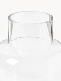 Jarrón artesanal clásico de vidrio Lotta, 25 cm, Vidrio, Transparente, Ø 18 x Al 25 cm