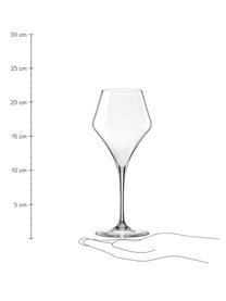 Bauchige Weißweingläser Aram, 6 Stück, Glas, Transparent, Ø 9 x H 22 cm, 380 ml