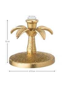 Designový svícen Palmtree, Lakovaný hliník, Zlatá, Ø 13 cm, V 12 cm