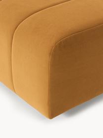 Samt-Mittelmodul Lena, Bezug: Samt (100 % Polyester) De, Gestell: Buchenholz, Spanplatte, H, Samt Ocker, B 78 x T 106 cm