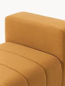 Samt-Mittelmodul Lena, Bezug: Samt (100 % Polyester) De, Gestell: Buchenholz, Spanplatte, H, Samt Ocker, B 78 x T 106 cm