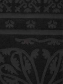 Handtuch Sumatra mit Hoch-Tief-Muster in verschiedenen Größen, Schwarz, Duschtuch, B 90 x L 140 cm