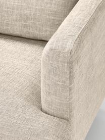 Sofa-Sessel Adrian, Bezug: 47 % Viskose, 23 % Baumwo, Gestell: Sperrholz, Füße: Eichenholz, geölt Dieses , Webstoff Beige, B 90 x T 95 cm
