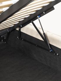 Manšestrová čalouněná postel s úložným prostorem Dream, Světle béžová, Š 140 cm, D 200 cm