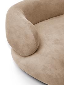 Nierensofa Alba (3-Sitzer), Bezug: 97% Polyester, 3% Nylon D, Gestell: Massives Fichtenholz, FSC, Füße: Kunststoff, Webstoff Beige, B 235 x T 114 cm, Rückenlehne links