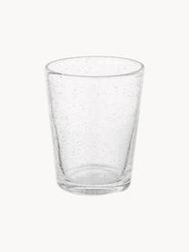 Bicchiere in vetro soffiato Bubble 4 pz, Vetro soffiato, Trasparente, Ø 8 x Alt. 10 cm, 250 ml