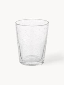 Mondgeblazen Bubble waterglazen met decoratieve luchtbellen, 4 stuks, Mondgeblazen glas, Transparant, Ø 8 x H 10 cm, 250 ml