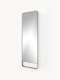 Espejo de pie Kilian, Parte trasera: tablero de fibras de dens, Espejo: cristal, Negro, An 48 x Al 160 cm