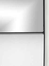Rechthoekige leunende spiegel Kilian, Lijst: metaal, Zwart, B 48 x H 160 cm