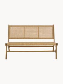 Banc de jardin aspect bois Palina, Brun, larg. 121 x haut. 75 cm