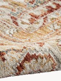 Kurzflor-Teppich Sahar mit Ornamentmuster, 100 % Polyester, Rottöne, Gelbtöne, Beigetöne, B 120 x L 180 cm (Größe S)