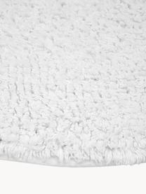 Tapis de bain Ingela, 100 % coton, Blanc, Ø 65 cm