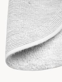 Tapis de bain Ingela, 100 % coton, Blanc, Ø 65 cm