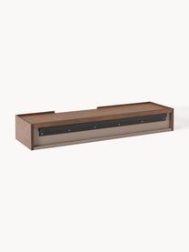 Console murale en bois Larsen, Panneau de particules avec placage en bois de chêne

Ce produit est fabriqué à partir de bois certifié FSC® issu d'une exploitation durable, Chêne brun foncé laqué, larg. 112 x haut. 17 cm