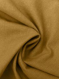 Bavlněné povlečení s efektem soft-washed Arlene, Žlutá, 200 x 200 cm + 2 polštáře 80 x 80 cm