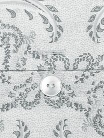 Funda de almohada de satén Grantham, Gris claro estampado, An 45 x L 110 cm