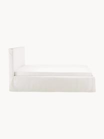 Čalúnená posteľ s úložným priestorom Feather, Svetlobéžová, Š 160 x D 200 cm